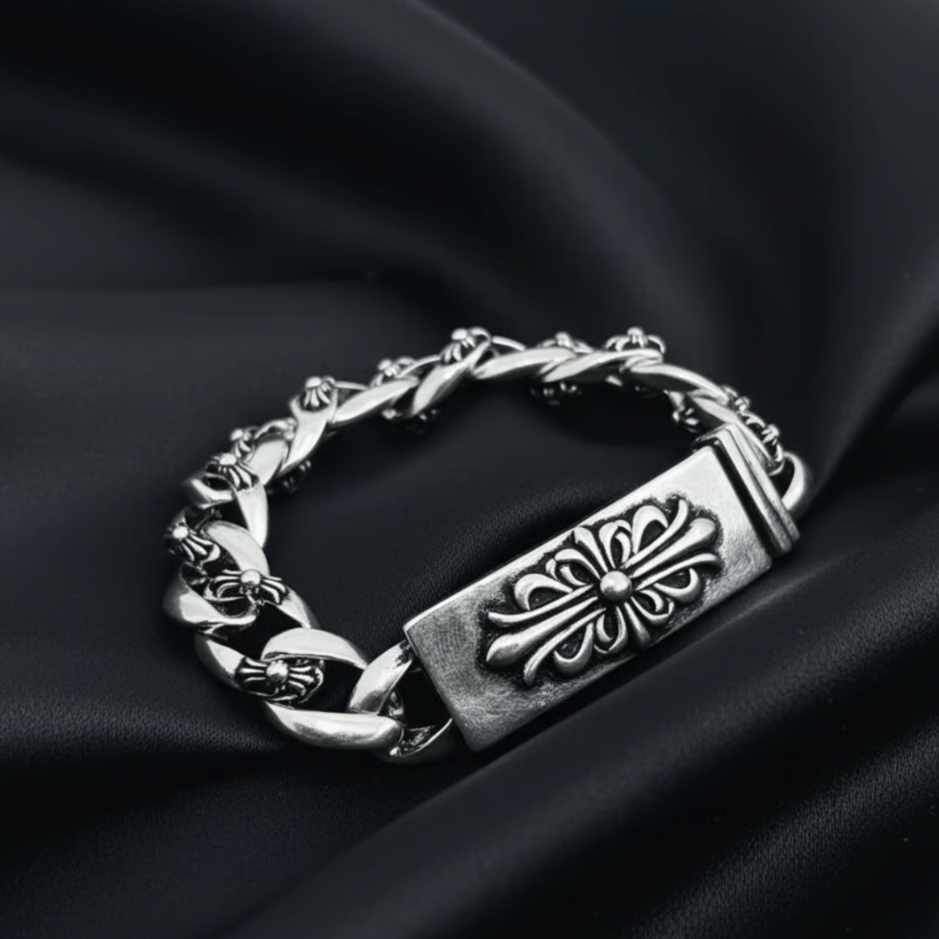 SL43】Flower Bracelet – &Silver