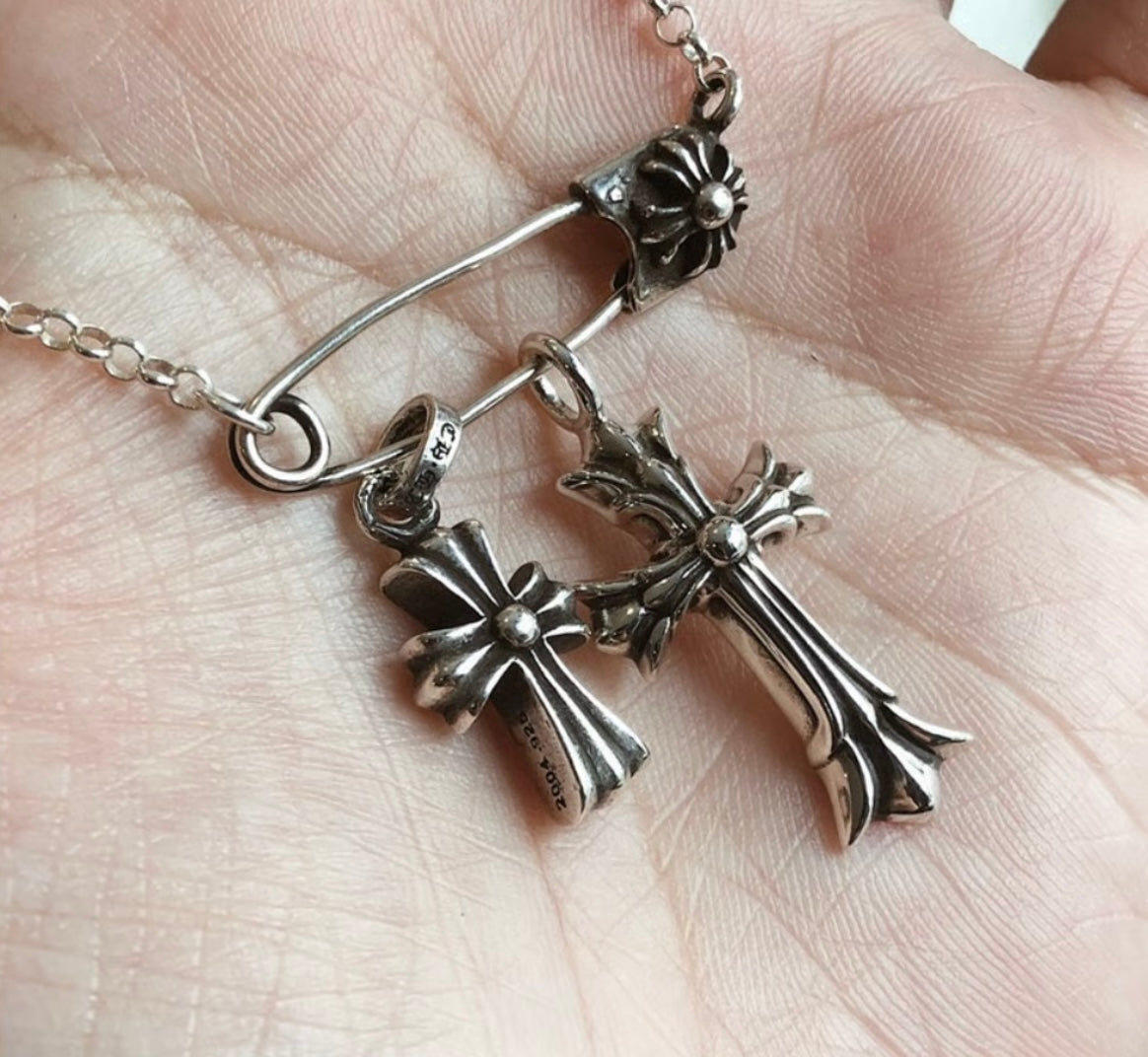 【SL45】Pinned Faith Silver