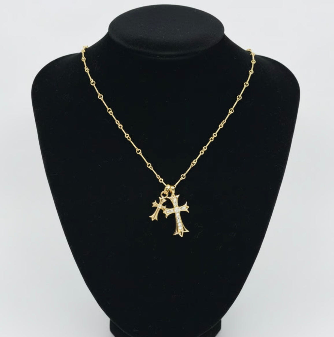 【SL59】Cross Necklace 22k