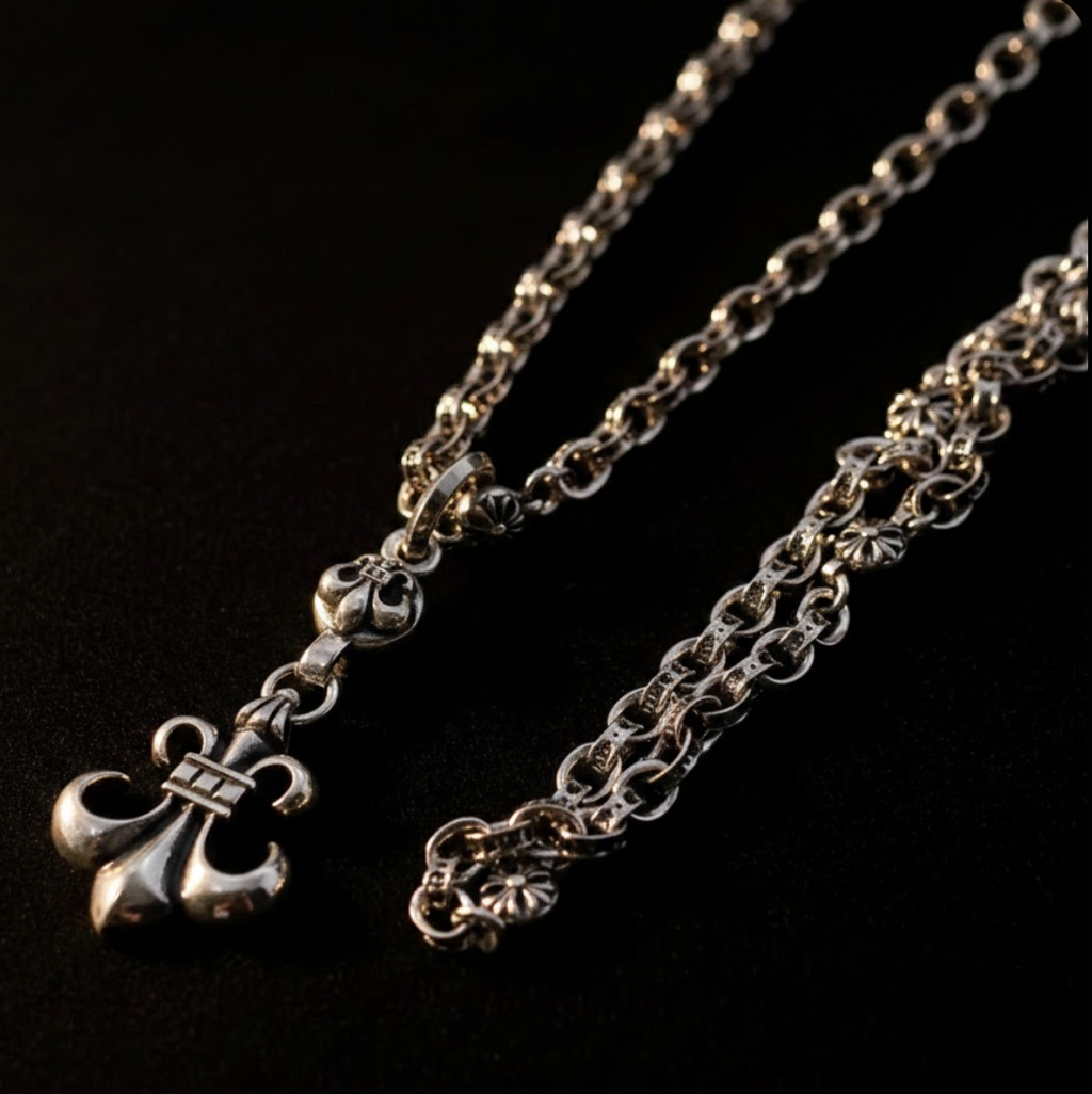 【SL91】Flare Ball Paper Chain Necklace