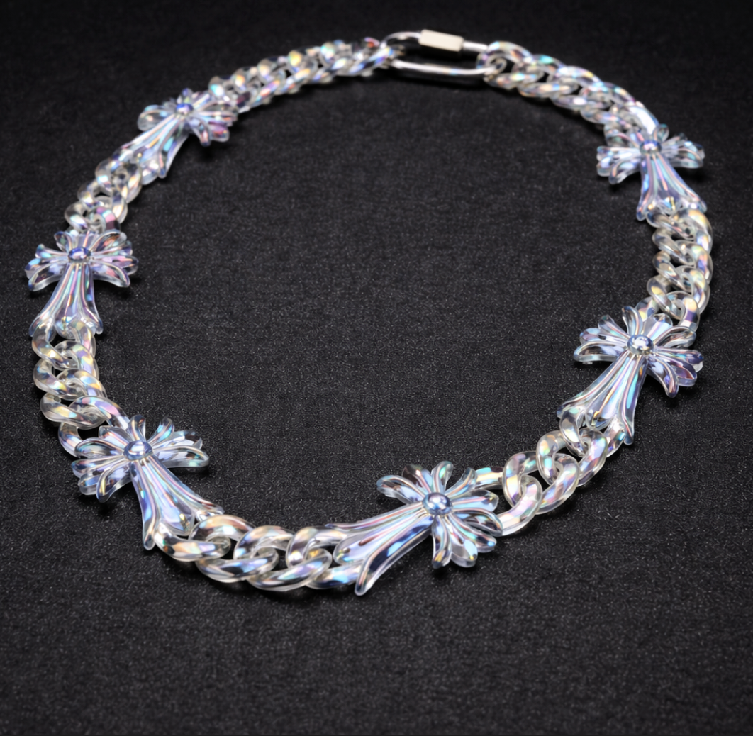 【SL107】Aurora Relic Cross Necklace
