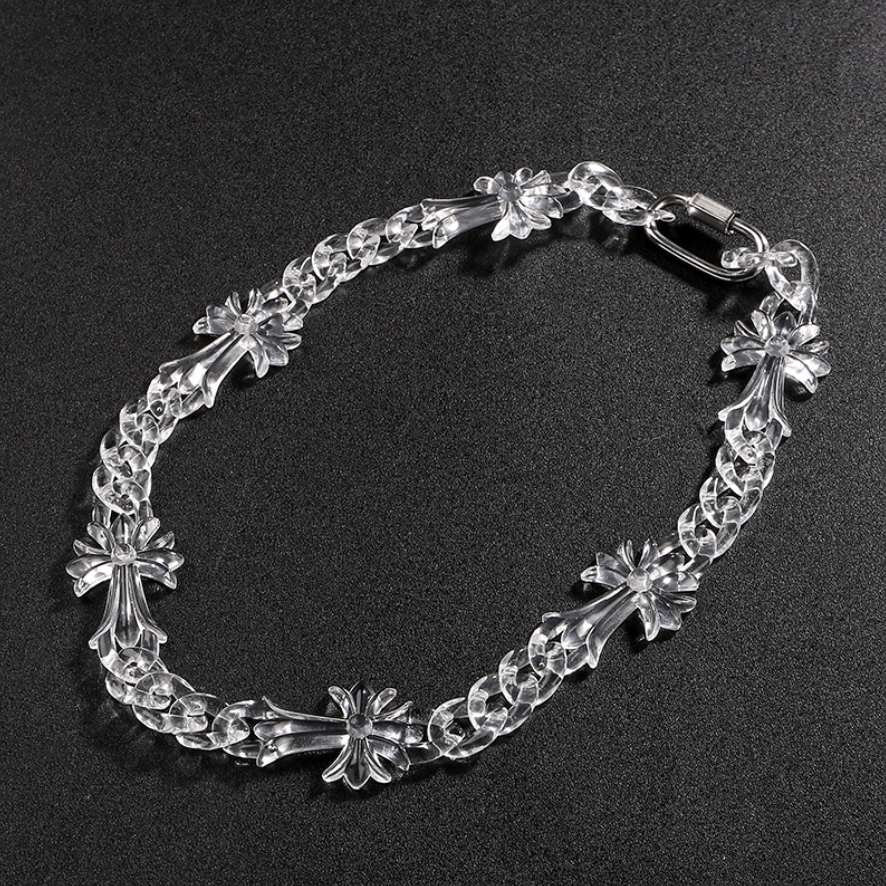 【SL111】Clear Relic Cross Necklace