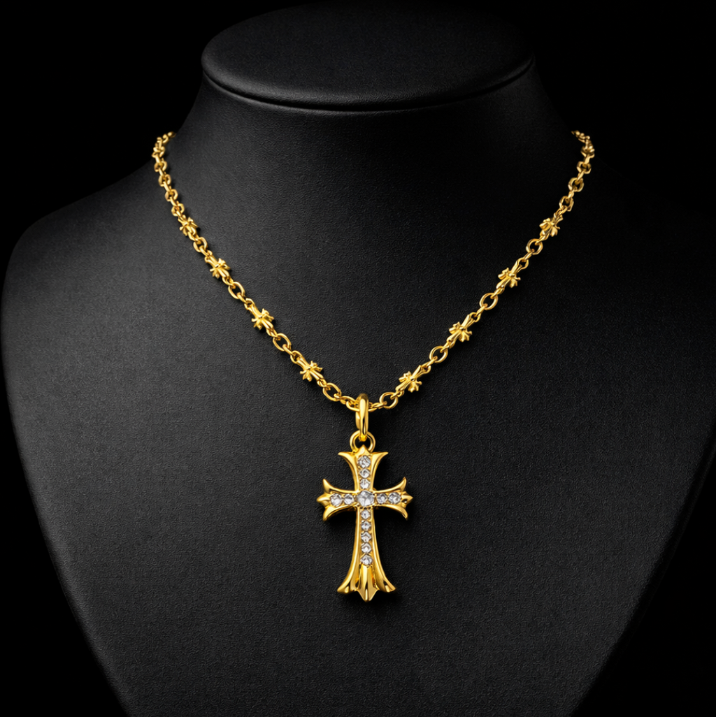 【SL119】Star Link Cross Necklace