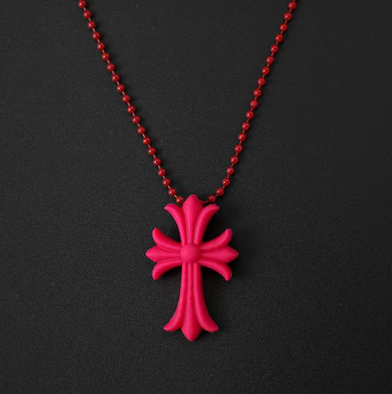【SL122】Resin Cross Necklace