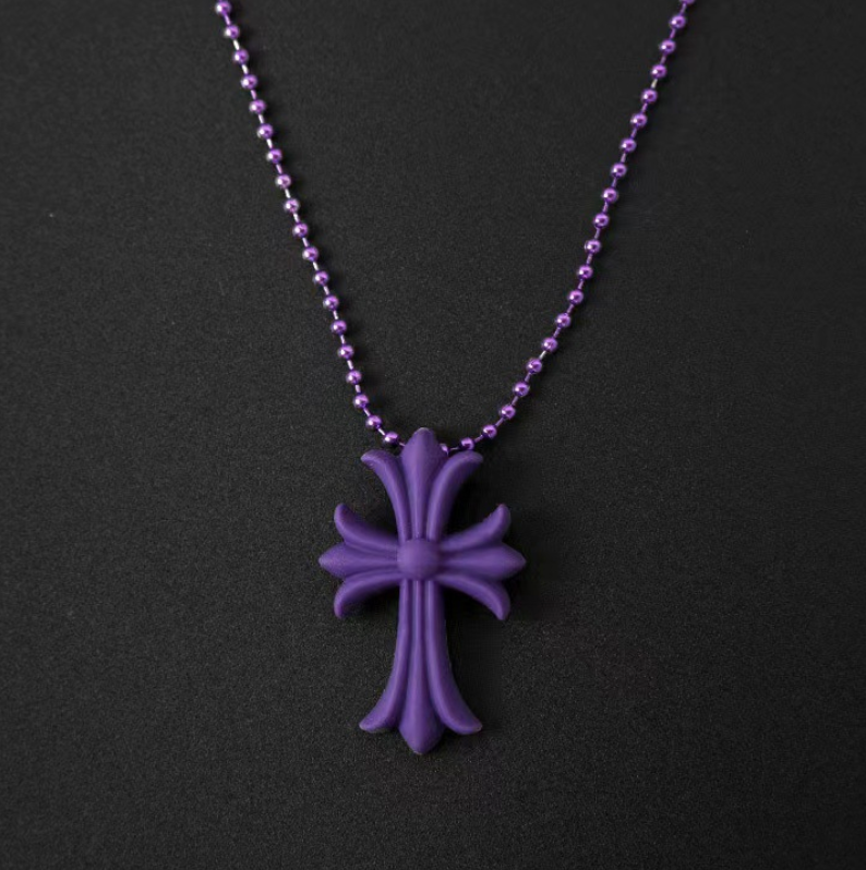 【SL122】Resin Cross Necklace