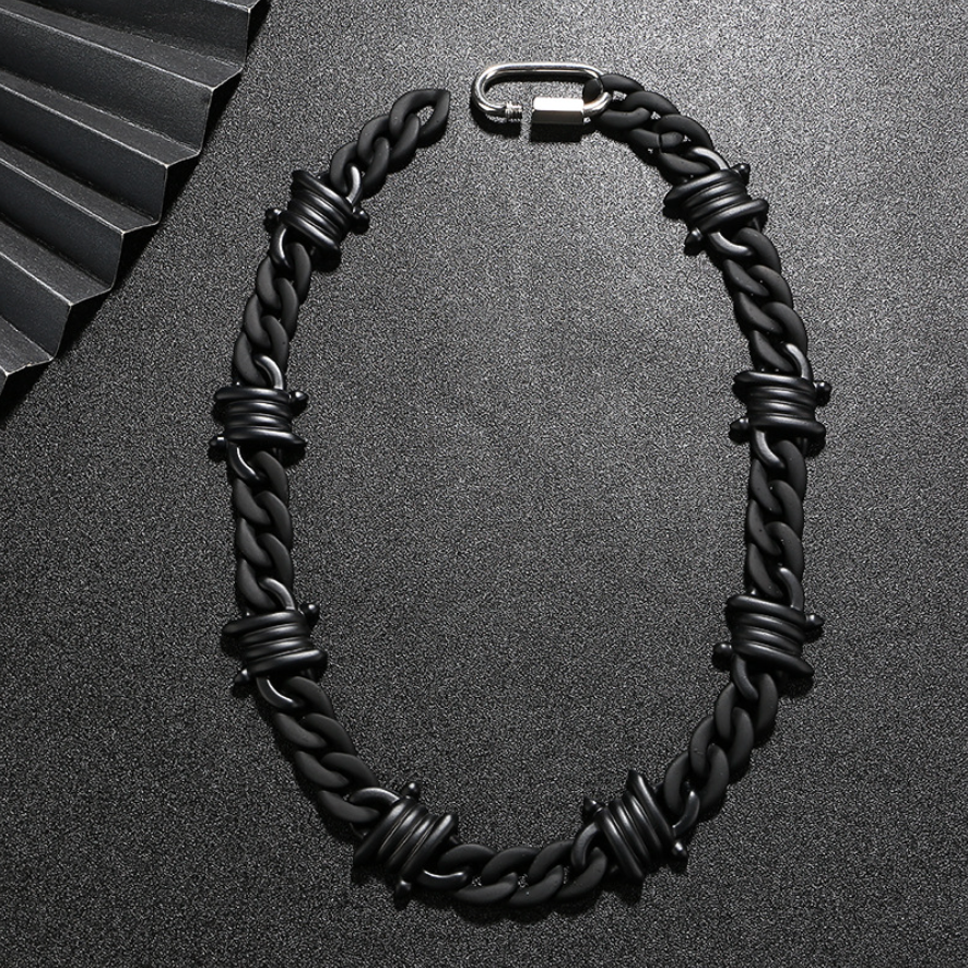 【SL126】Obsidian Wired Chain