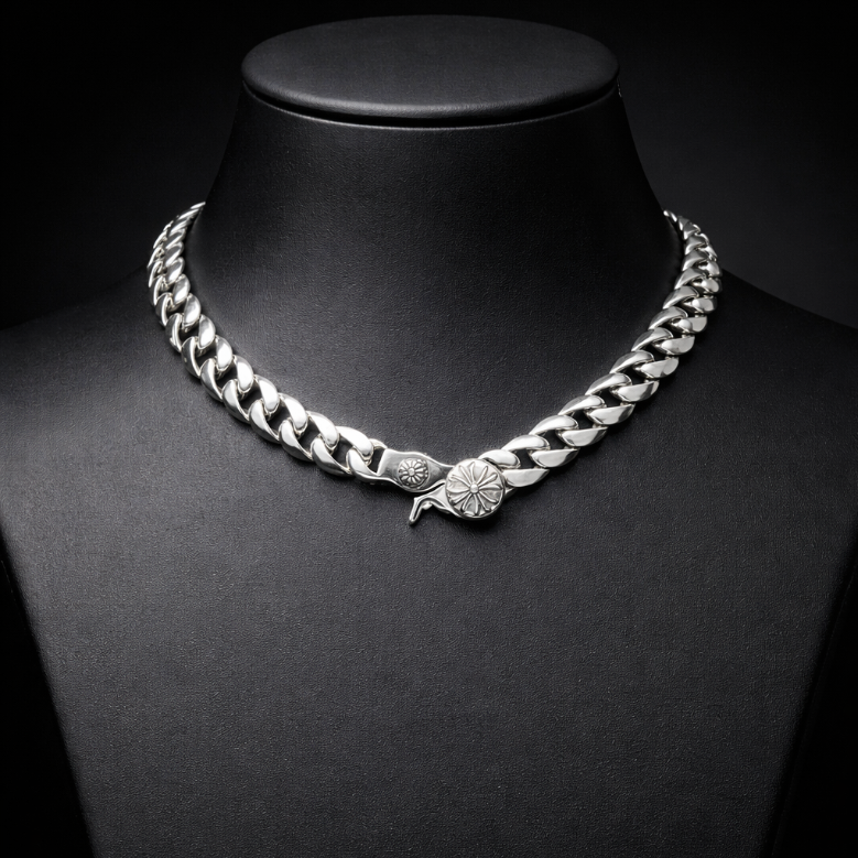 【SL147】Cross Cuban Chain Necklace