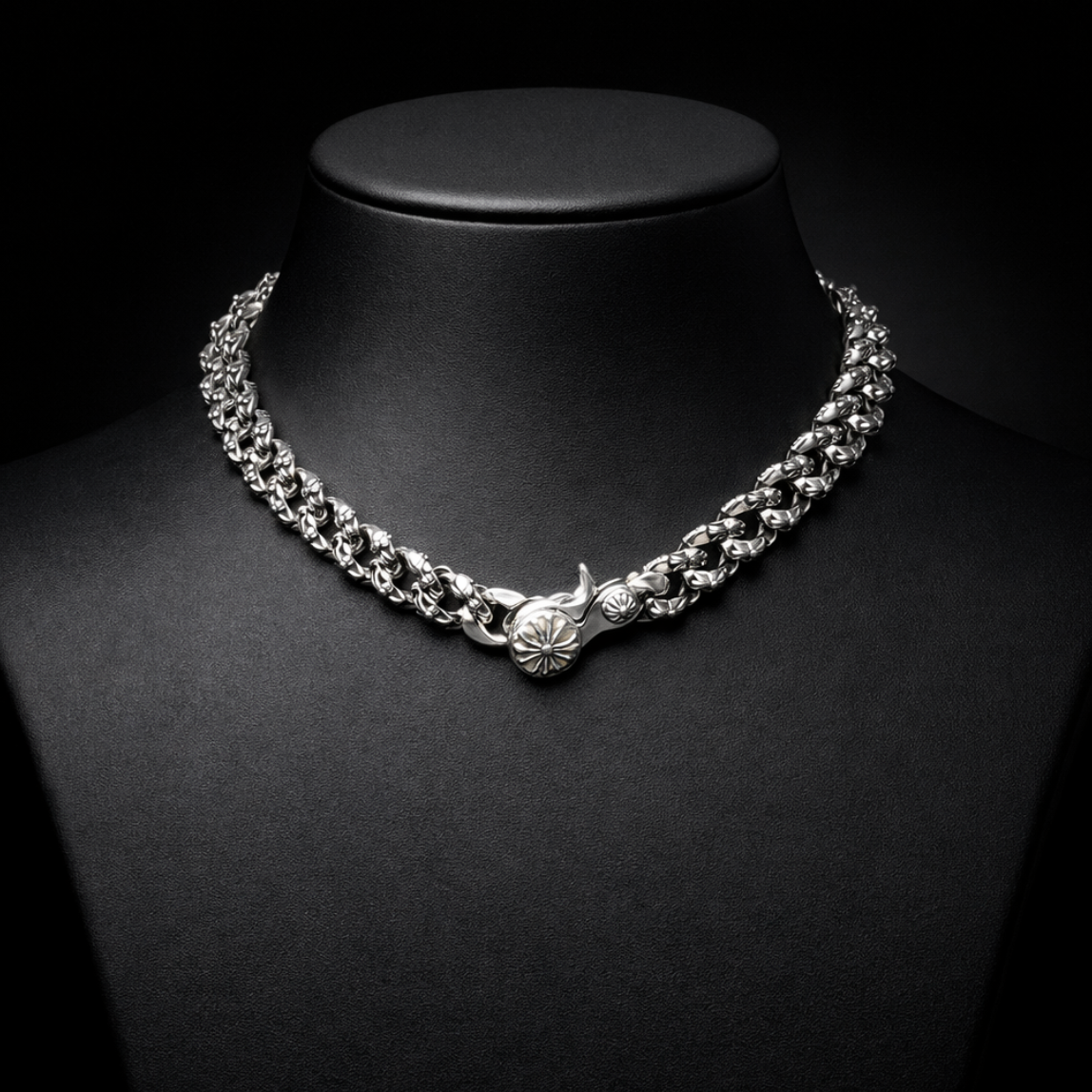 【SL148】Cross Pattern Cuban Chain Necklace
