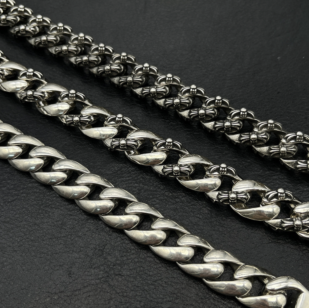 【SL148】Cross Pattern Cuban Chain Necklace