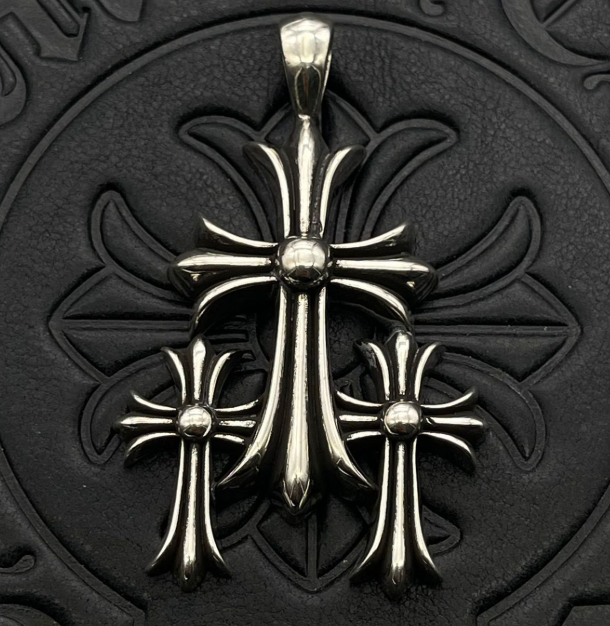 【SL153】Triple Cross Necklace