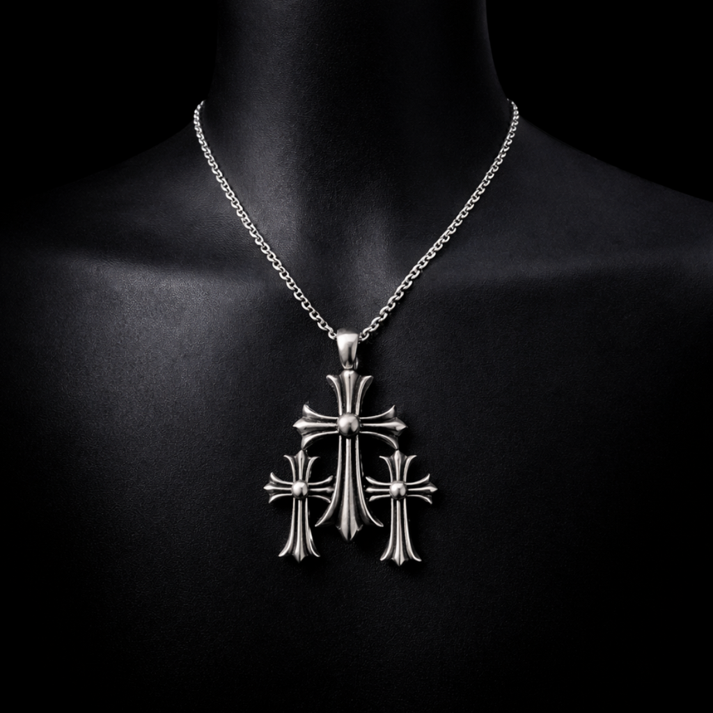 【SL153】Triple Cross Necklace