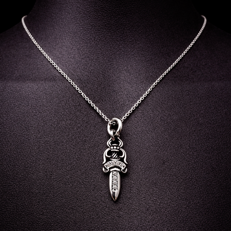 【SL162】Dagger Cross Necklace