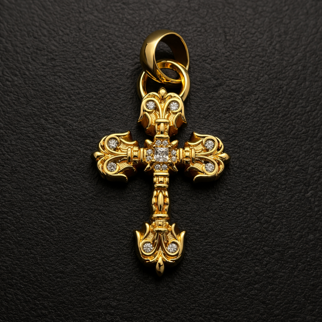 【SL169】Imperial Pave Gold Cross