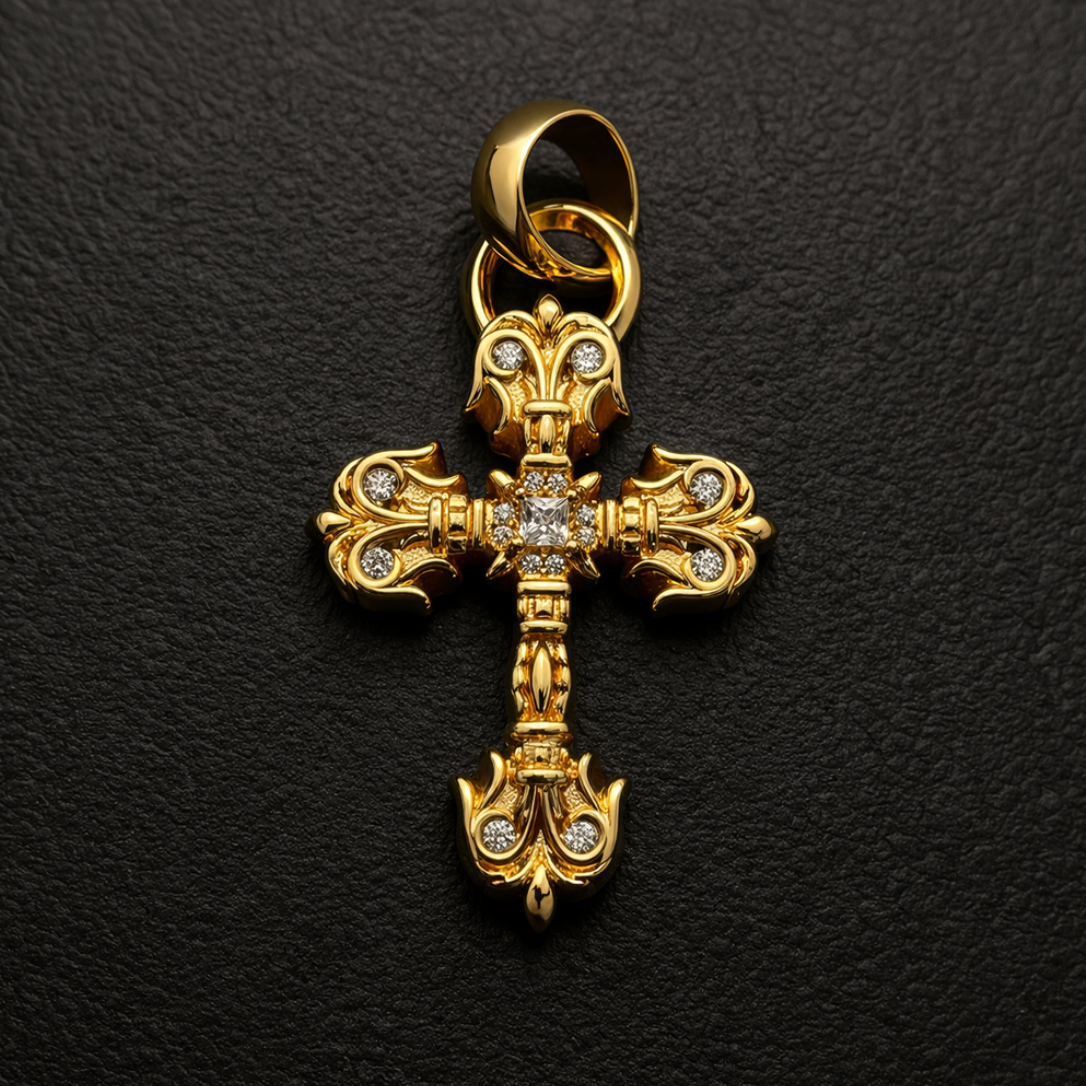 【SL169】Imperial Pave Gold Cross