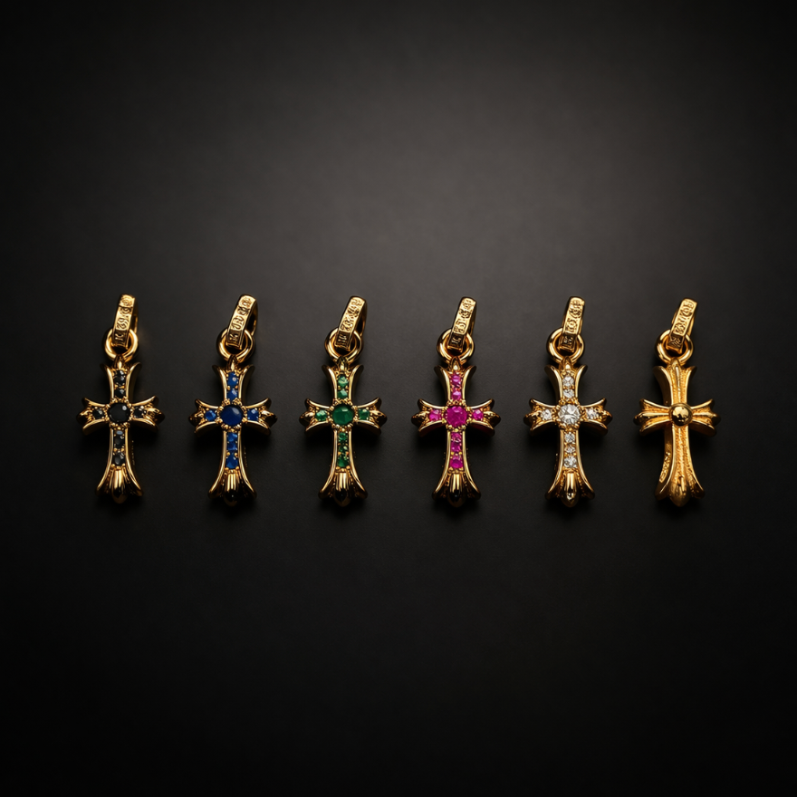 【SL171】Baby Cross Necklace Gold