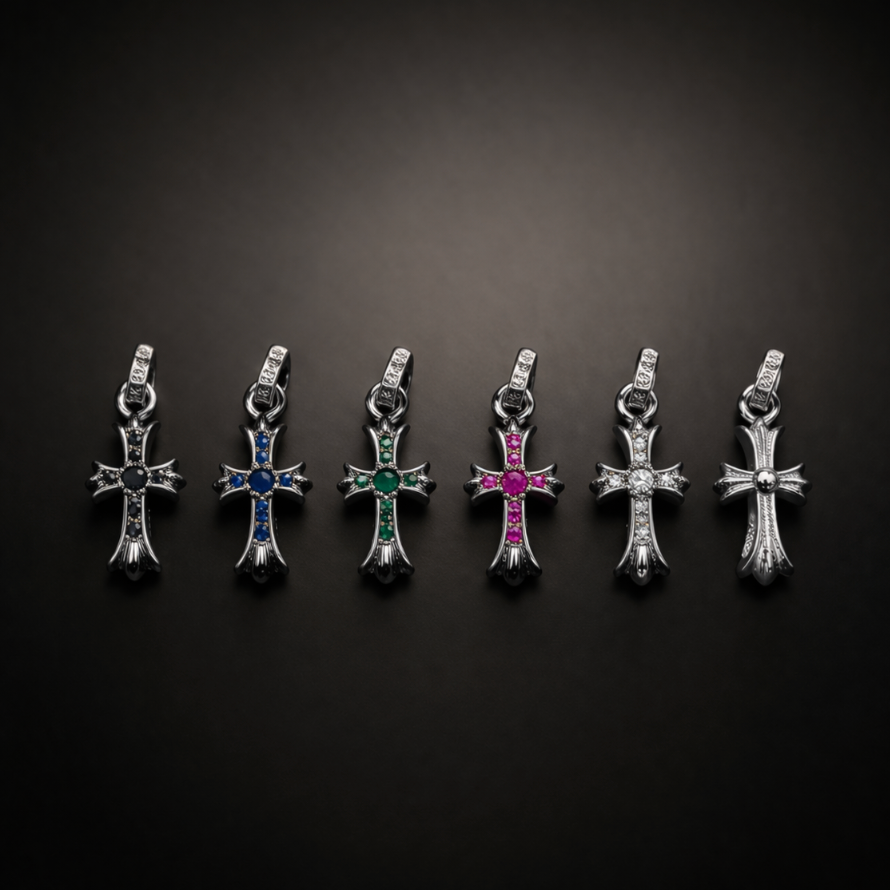 【SL172】Baby Cross Necklace Silver