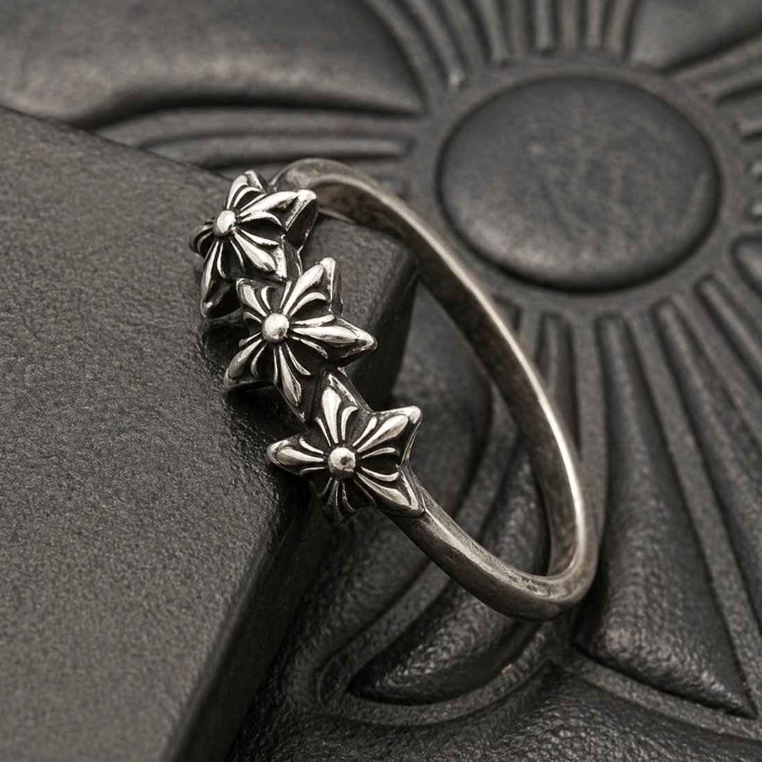 【SL186】Triple Star Ring