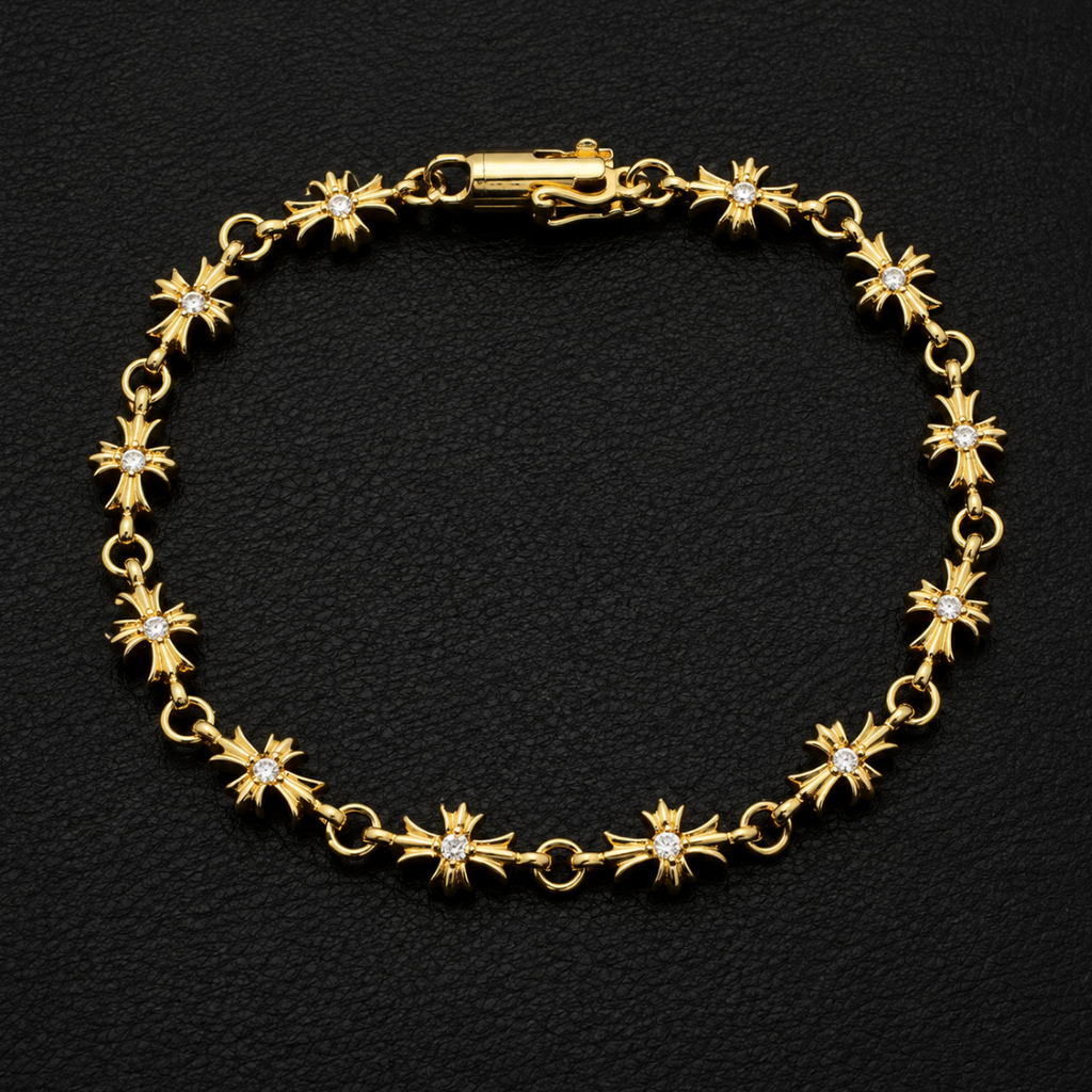 【SL58】Crosslink Bangle Gold