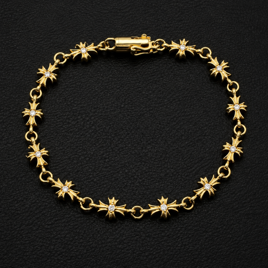 【SL58】Crosslink Bangle Gold