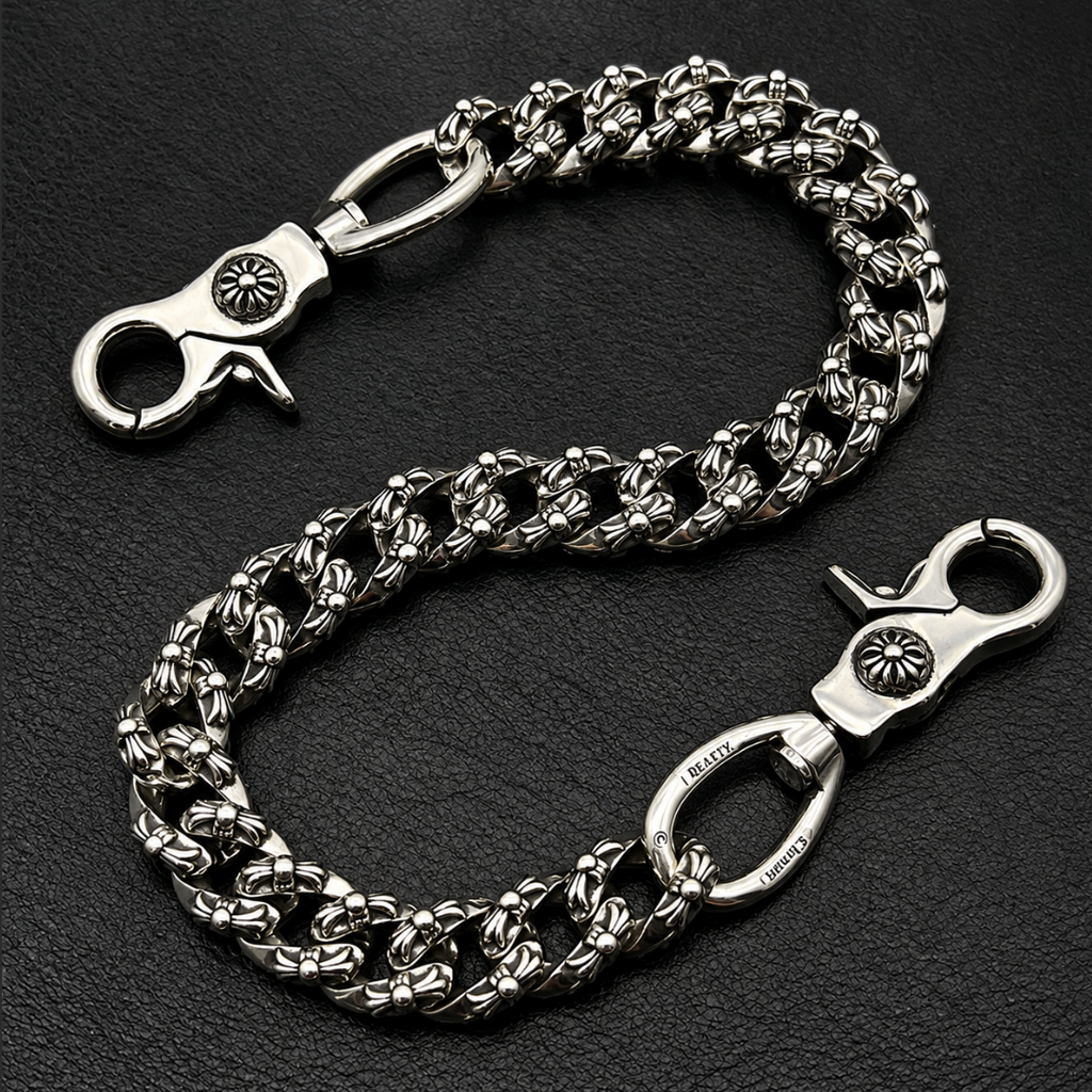 【SL192】Double Floral Wallet Chain