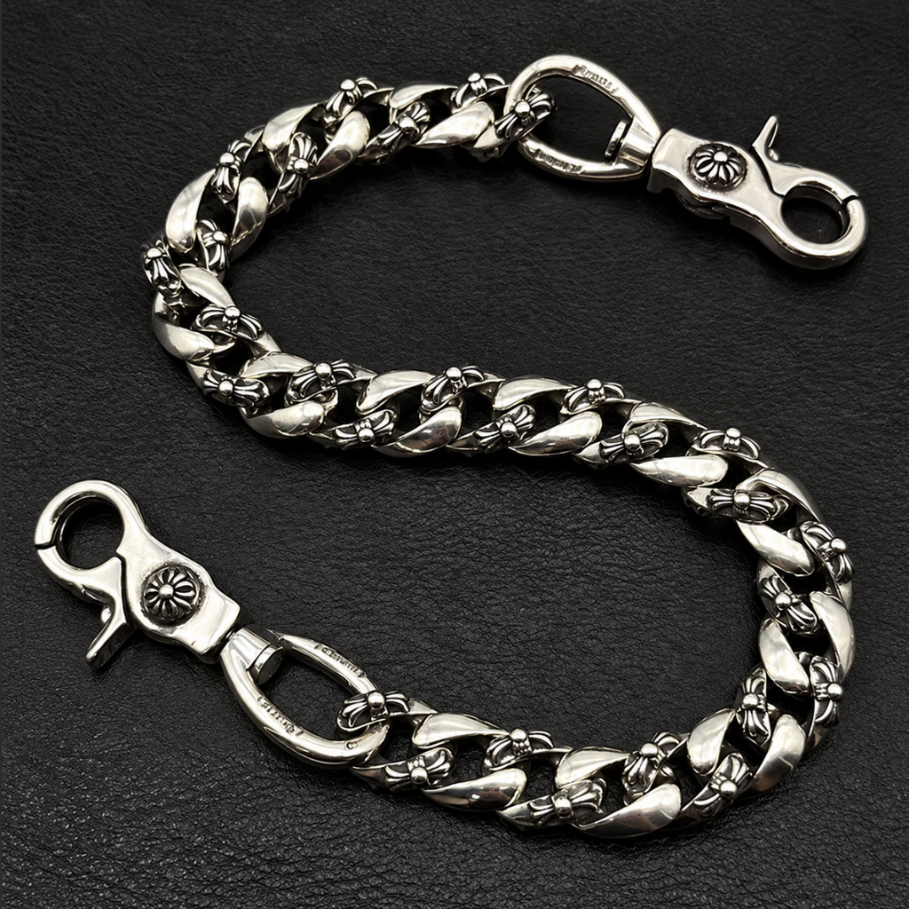 【SL191】Floral Link Wallet Chain