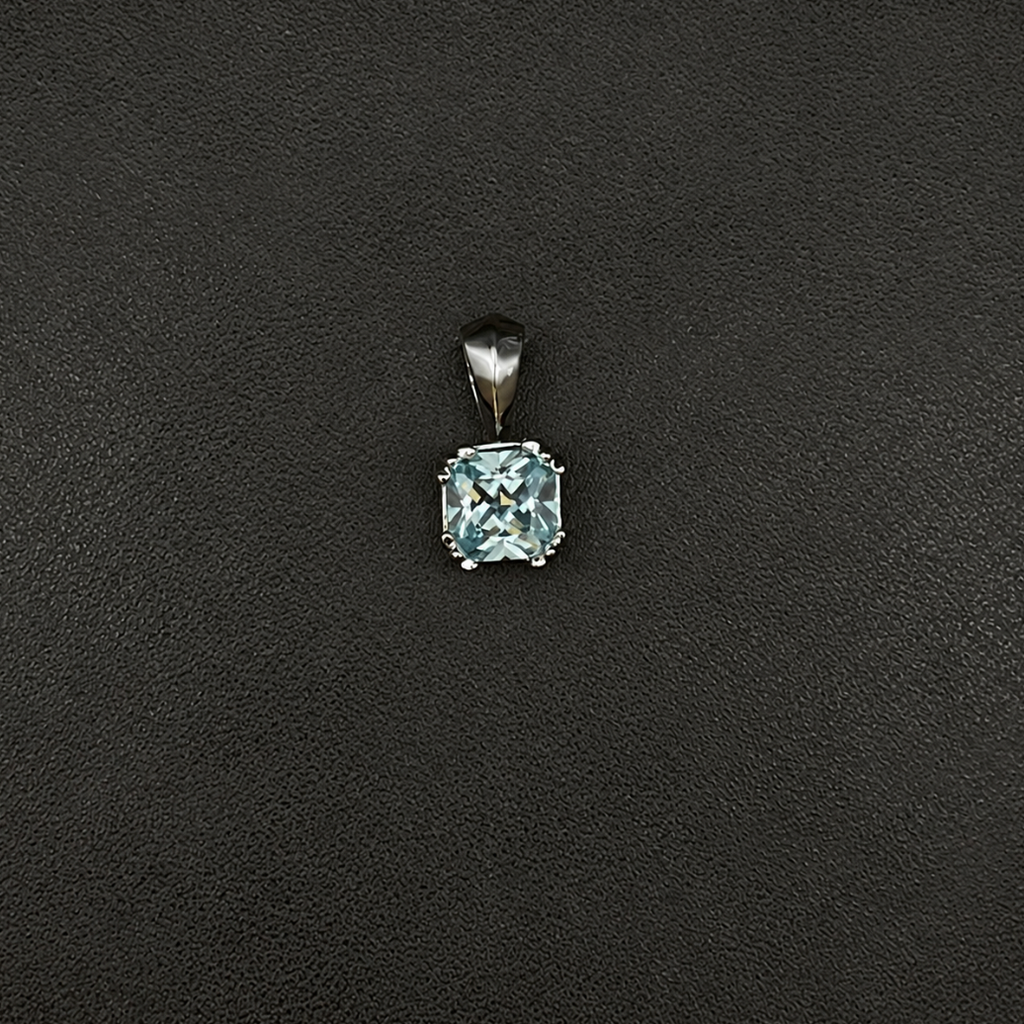 【SL193】Radiant Square Pendant Silver