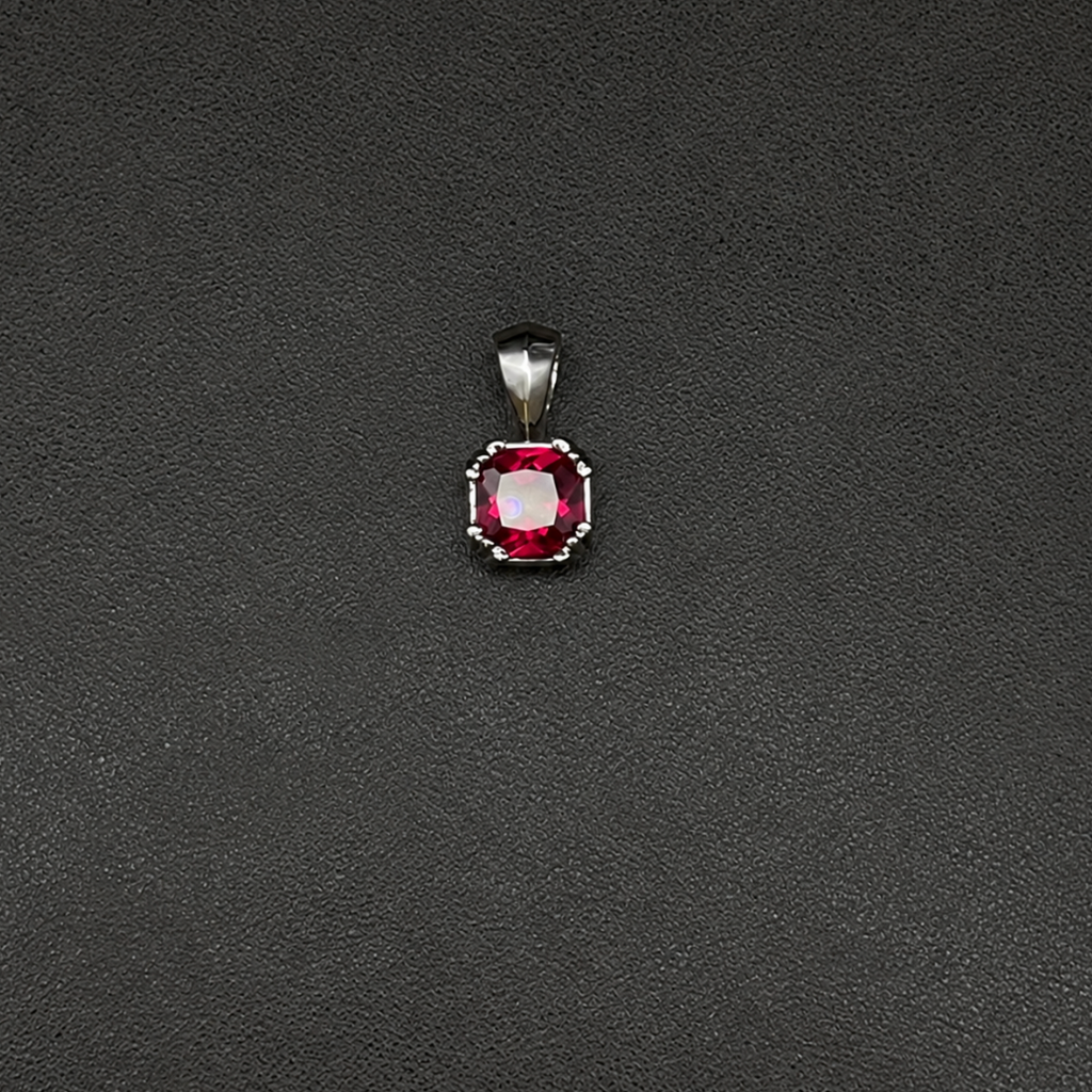【SL193】Radiant Square Pendant Silver
