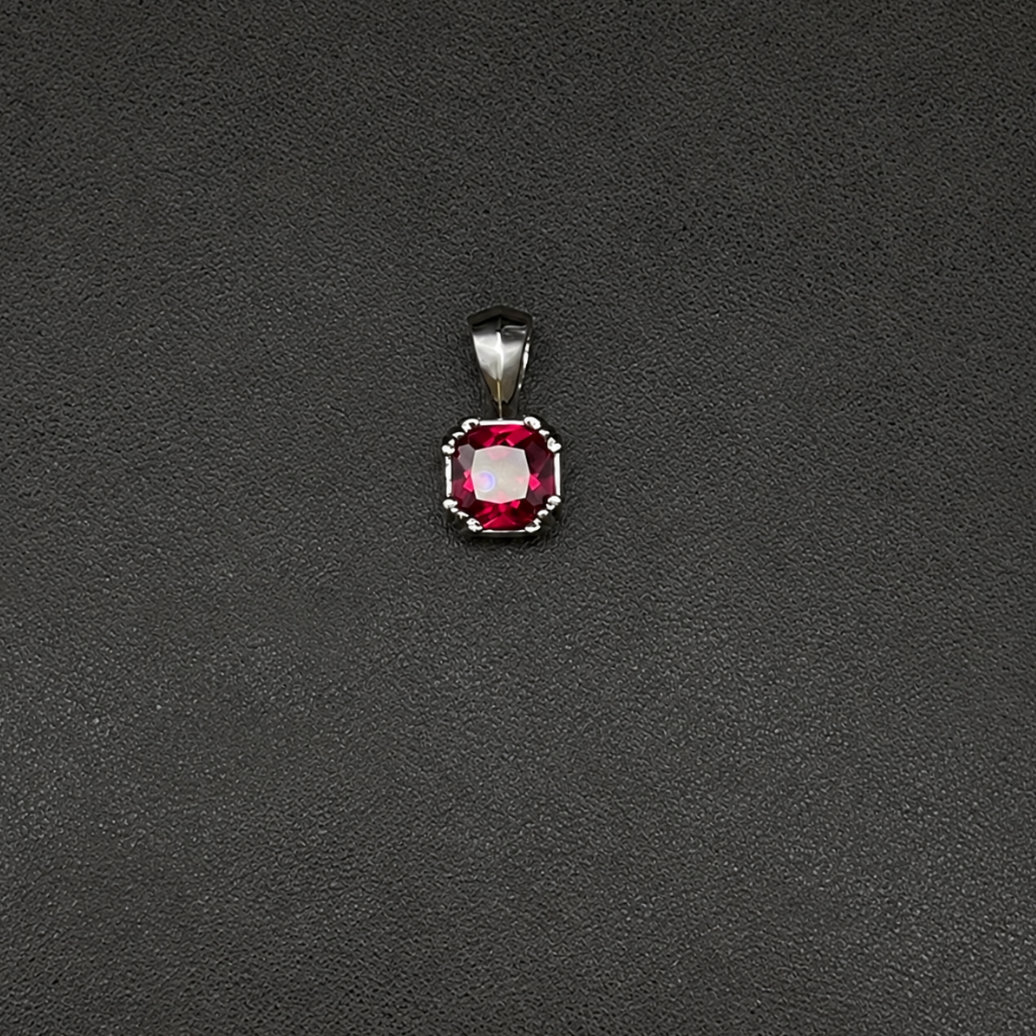 【SL193】Radiant Square Pendant Silver