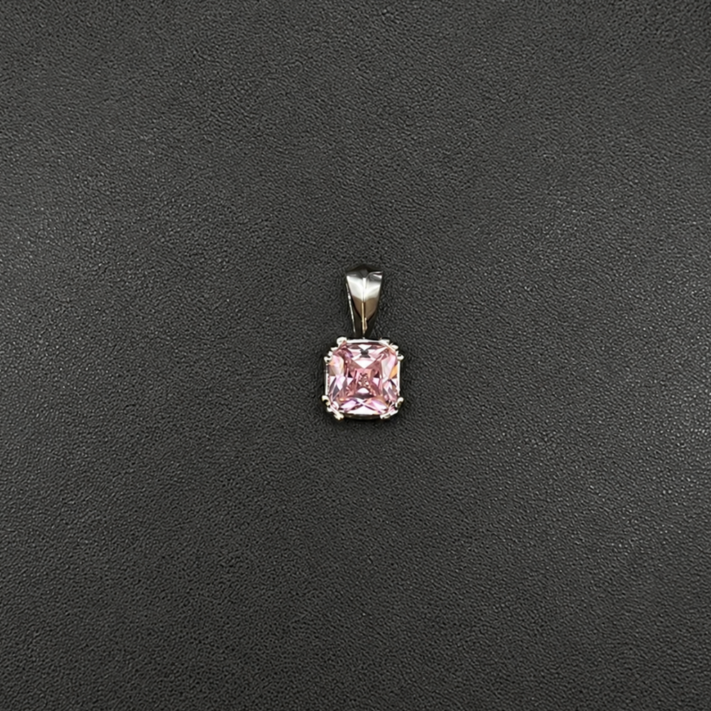 【SL193】Radiant Square Pendant Silver