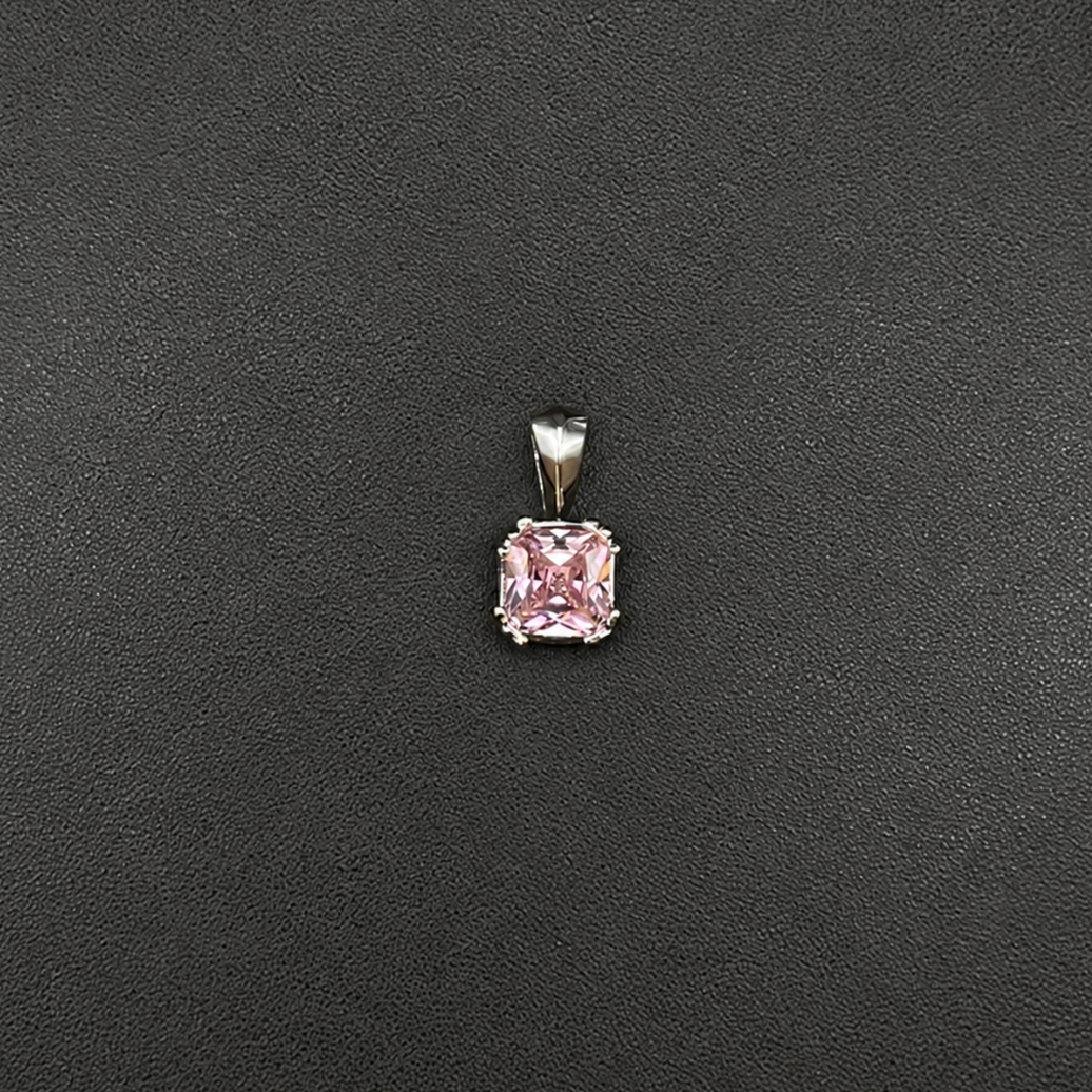【SL193】Radiant Square Pendant Silver