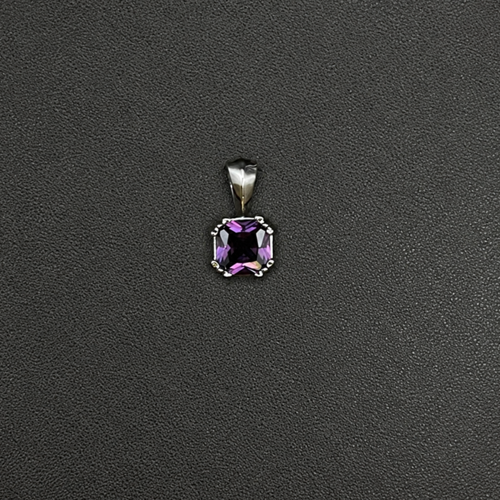 【SL193】Radiant Square Pendant Silver