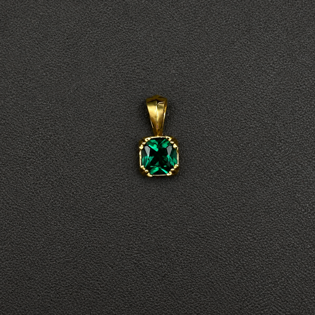 【SL194】Radiant Square Pendant Gold