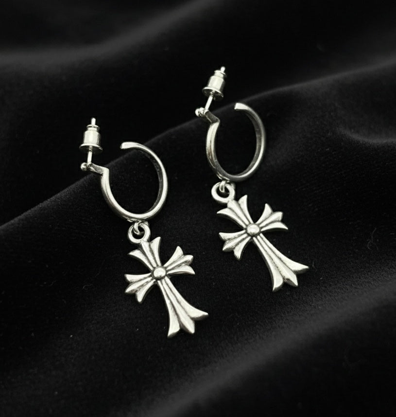 【SL74】Cross hoop pierce