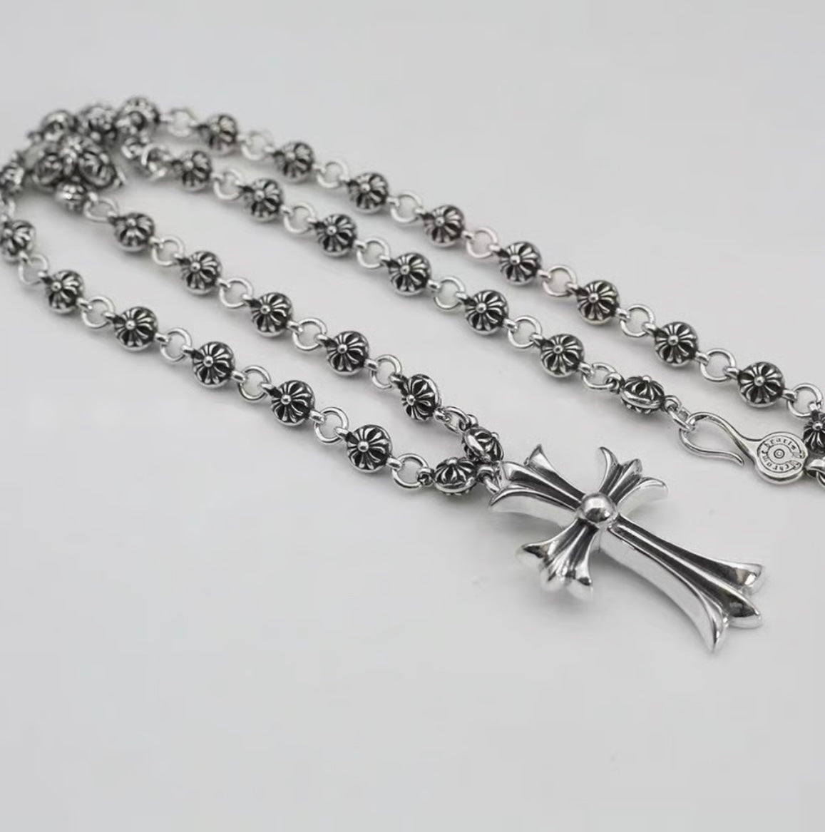 SL49】Cross Creed Necklace – &Silver