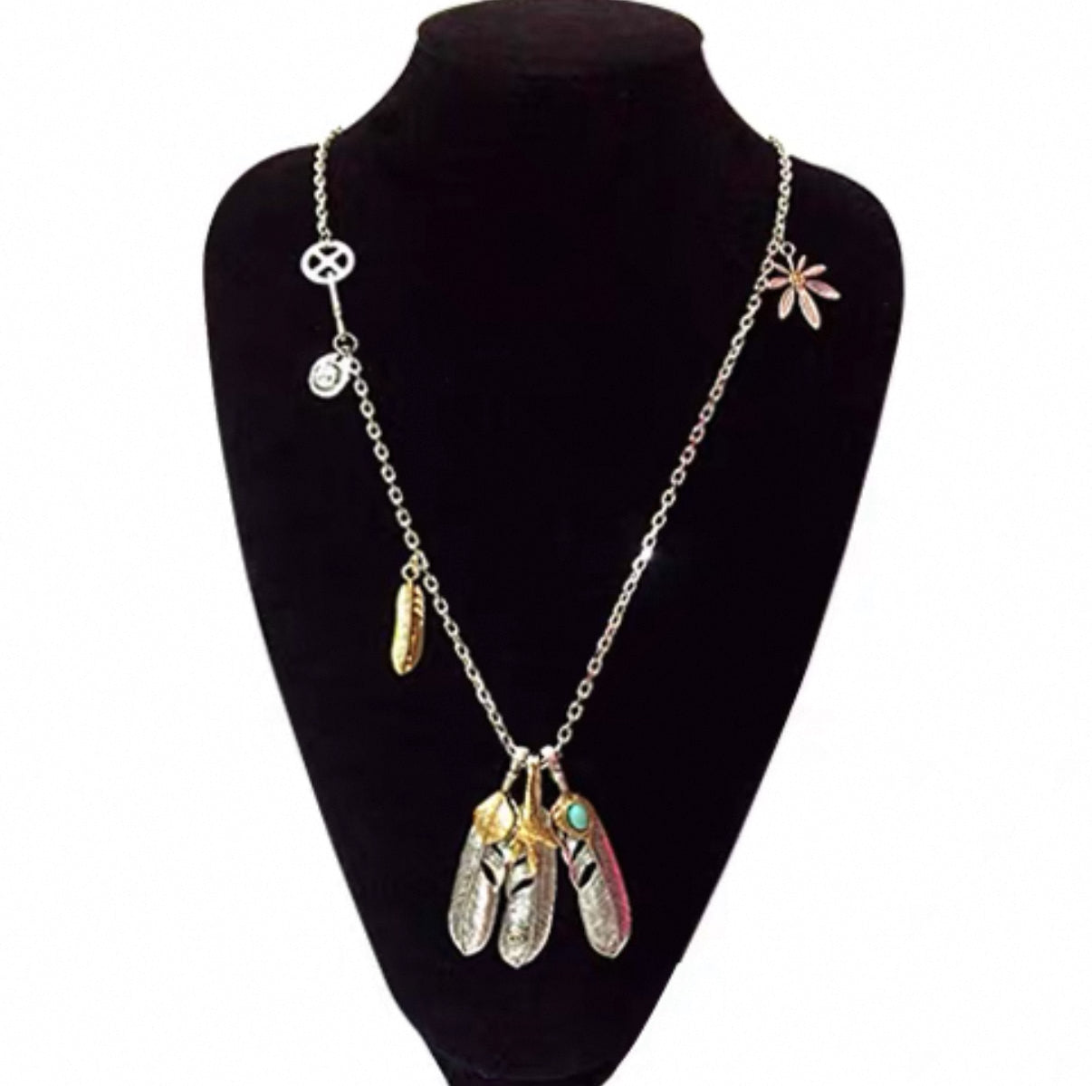 【SL12】3 Feather Turquise