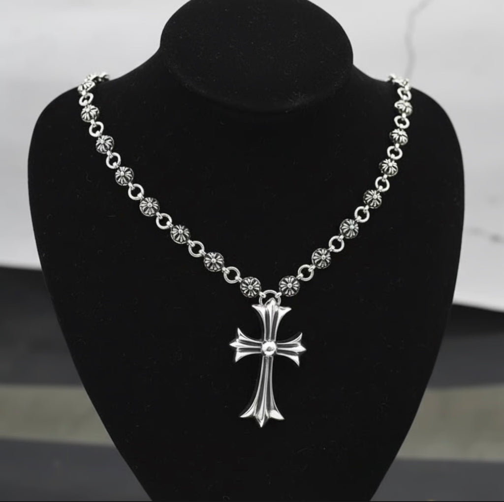 【SL49】Cross Creed Necklace