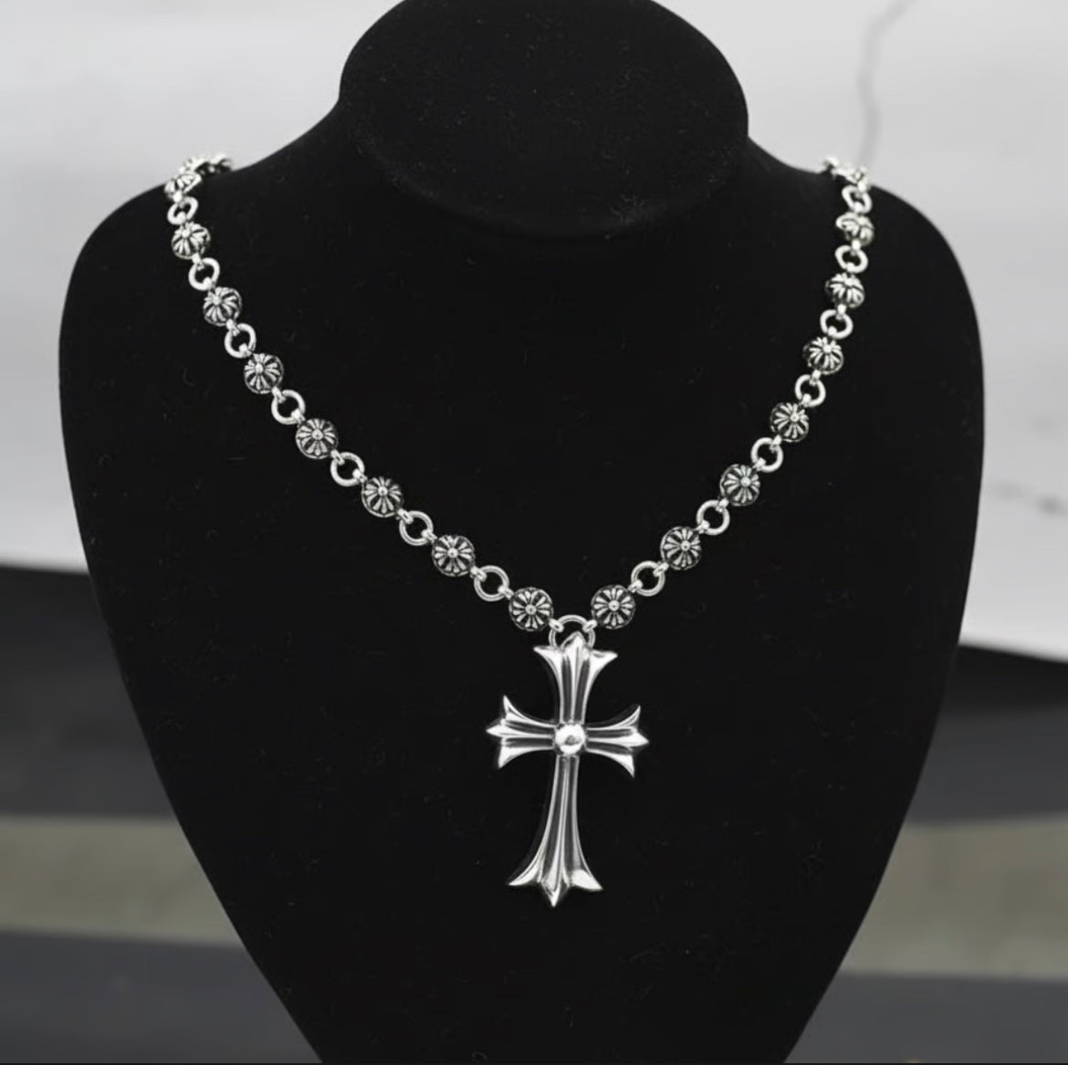 【SL49】Cross Creed Necklace