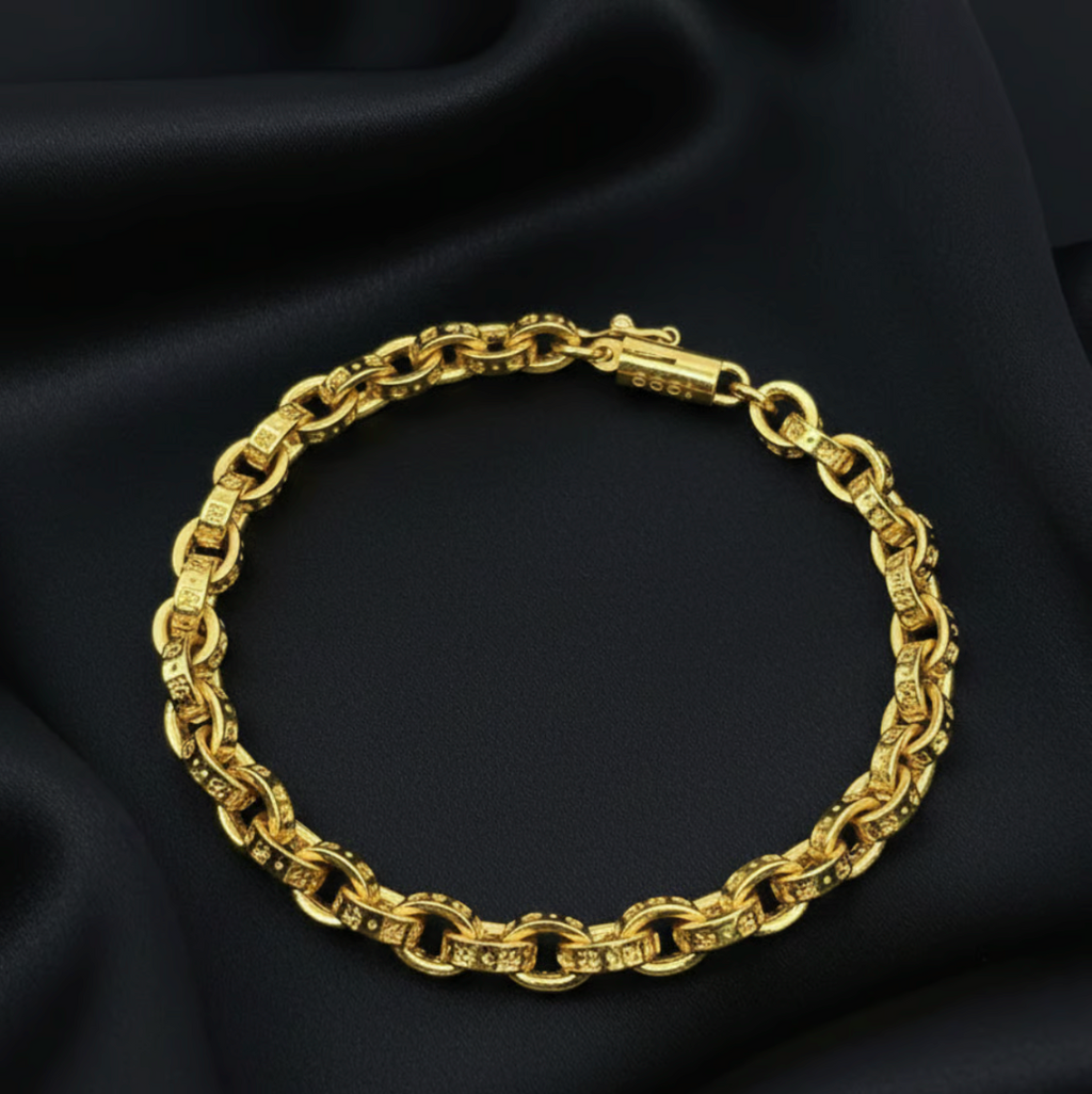 【SL66】Paper Chain Bracelet 22K