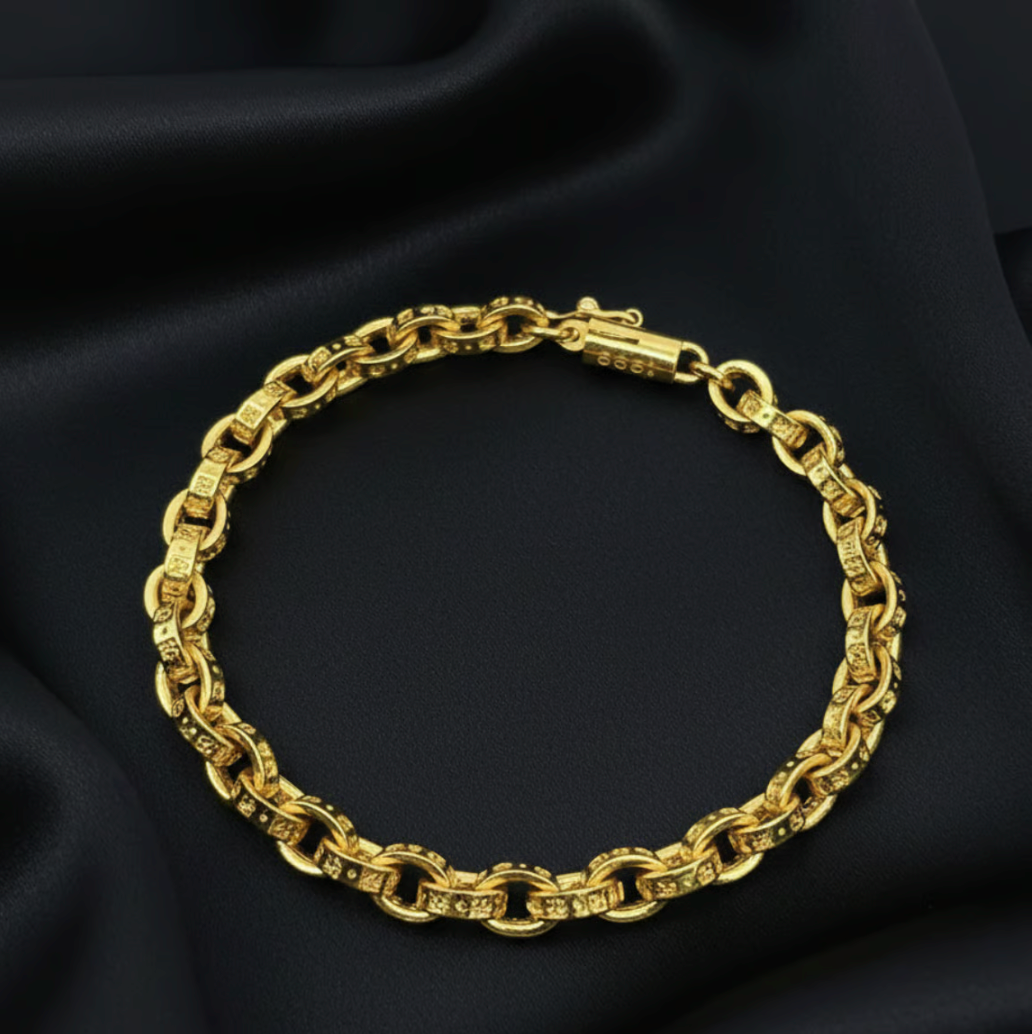 【SL66】Paper Chain Bracelet 22K