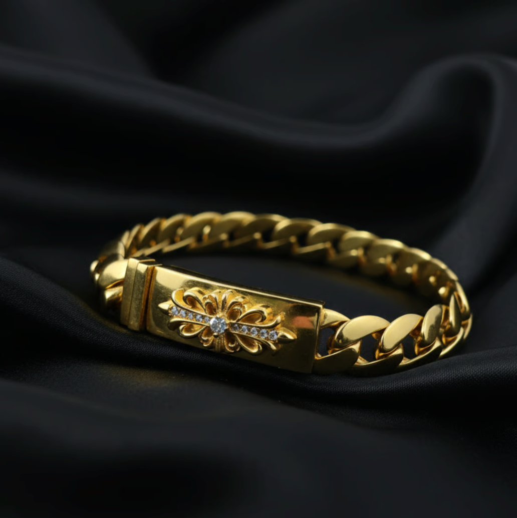 【SL71】Flower Bracelet ゴールド