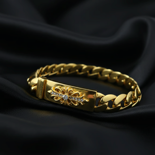 【SL71】Flower Bracelet ゴールド