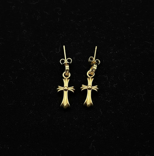 【SL90】Tiny Gold Cross Pierce
