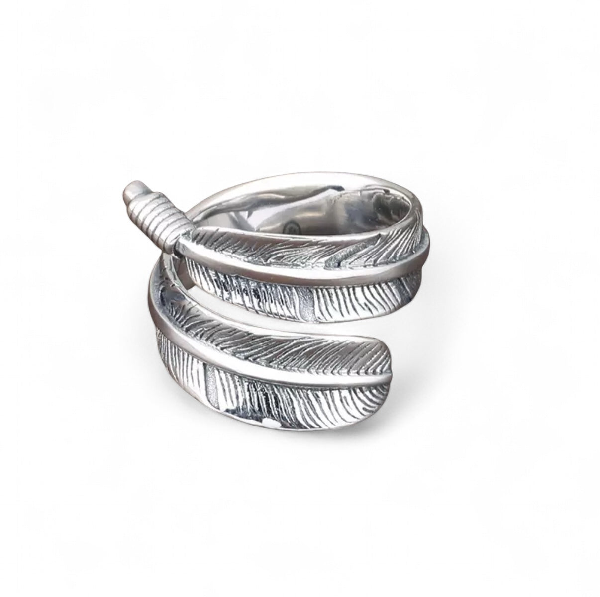 【SL32】Double Feather Wrap Ring