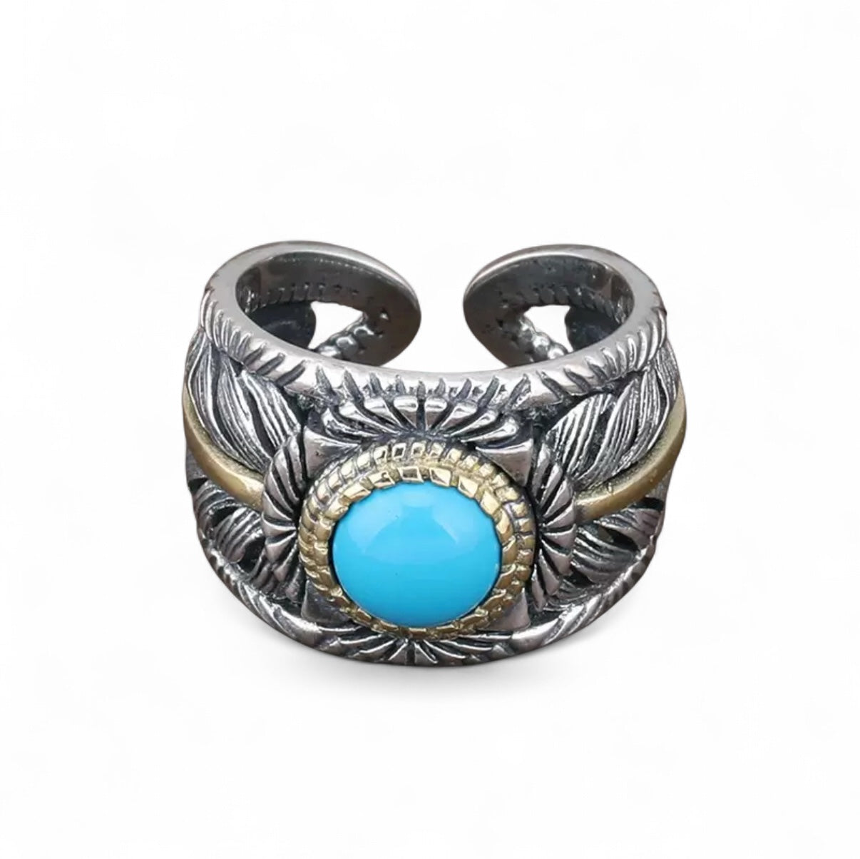 【SL36】Sacred Sun Turquoise Ring