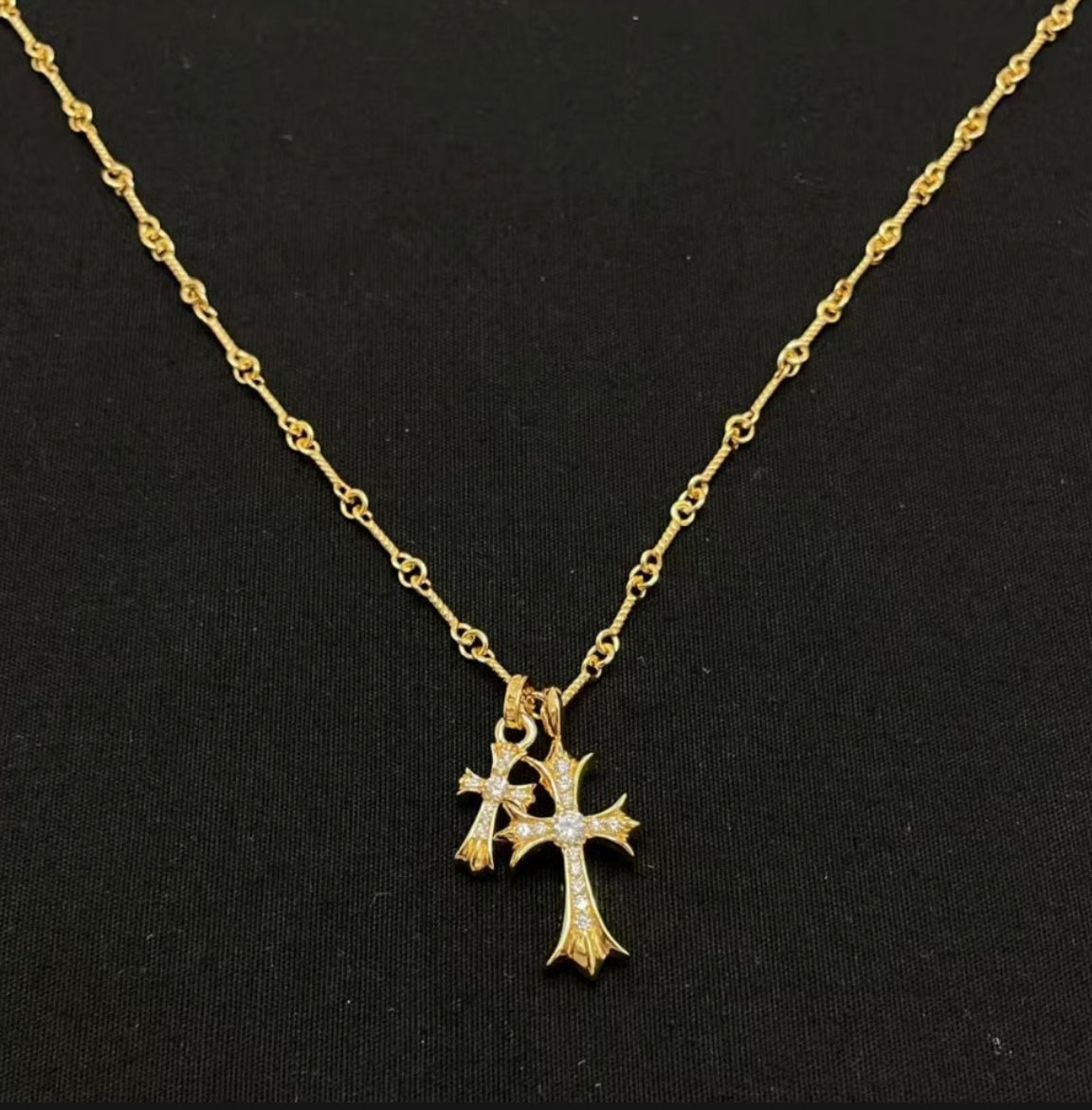 【SL59】Cross Necklace 22k
