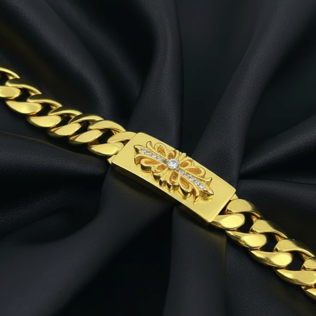 【SL71】Flower Bracelet ゴールド